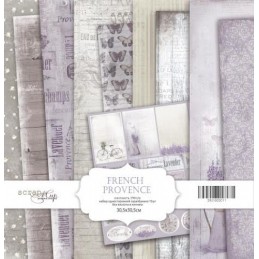 Набор односторонней бумаги 30х30см от Scrapmir French Provence 10шт